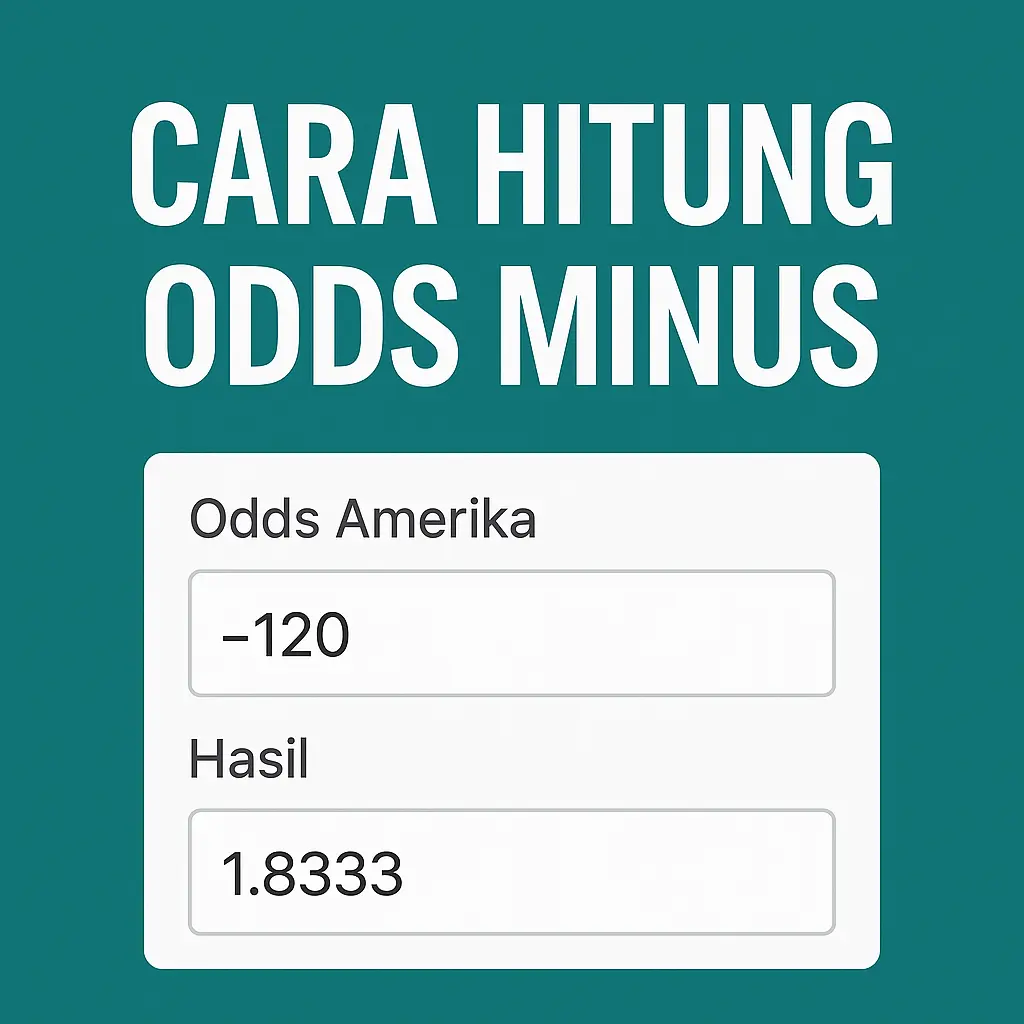cara hitung odds minus